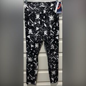 Asics Women’s D1 Reflective Tight Fit -Future Tokyo AOP- Size M Leggings New